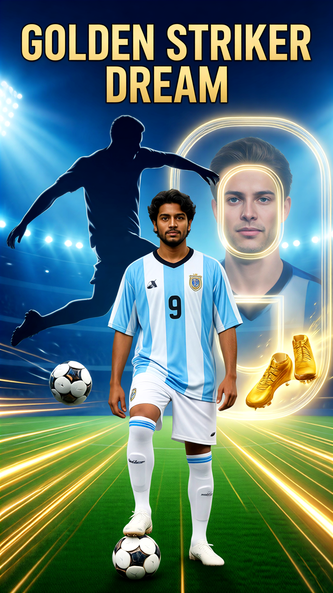 Haaland Golden Background image