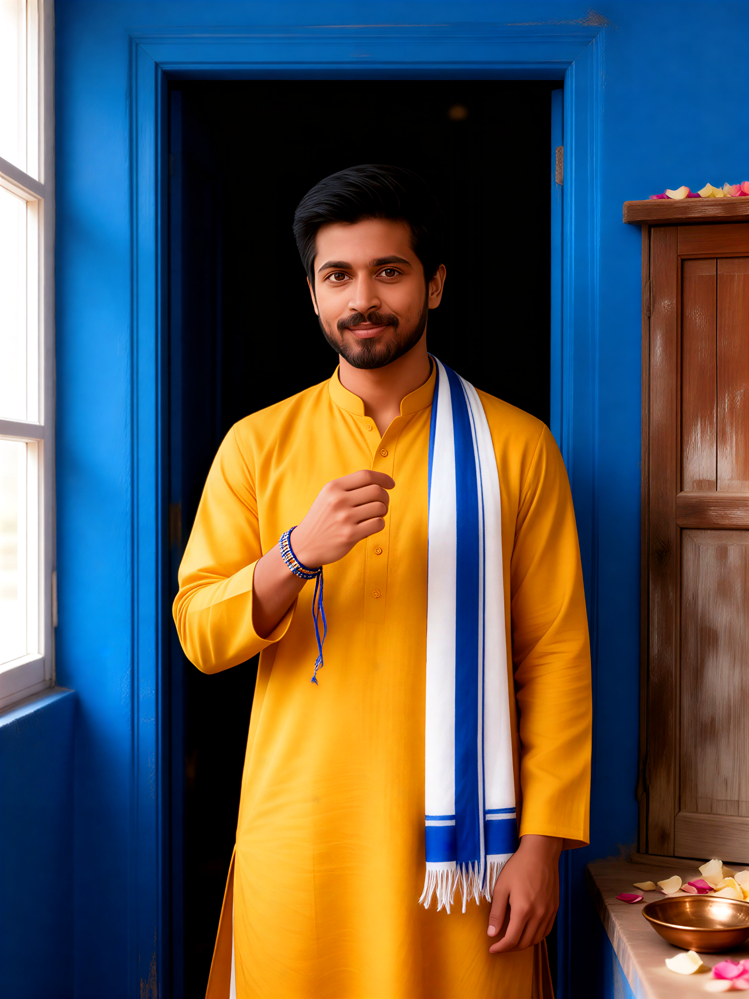 Blue Rakhi Doorway image