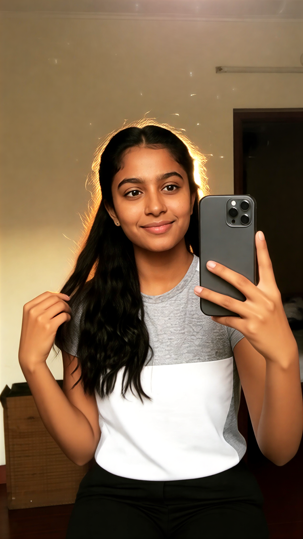 Sitting Mirror Glow image