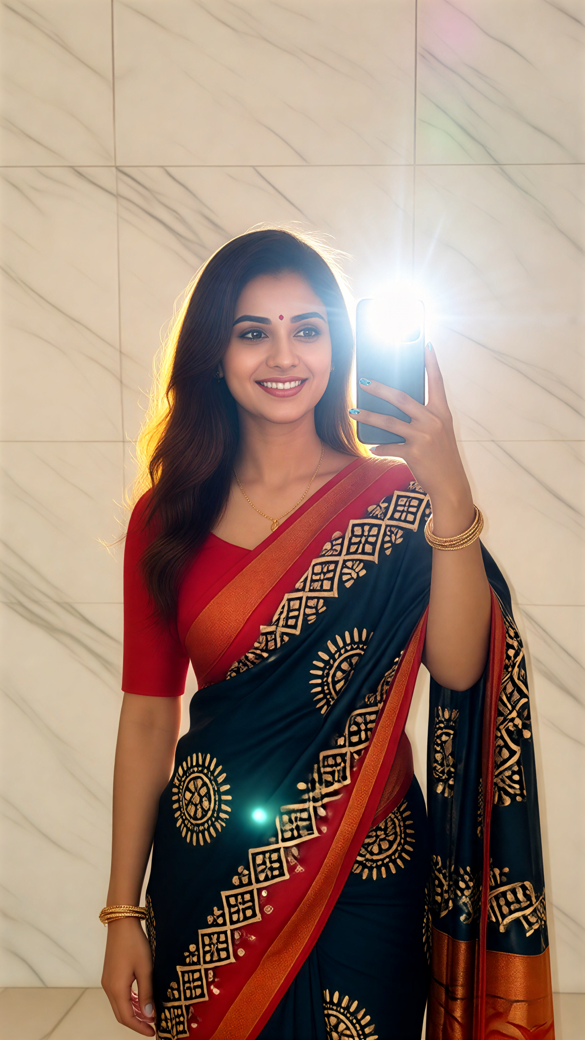 Marble Mirror Selfie image