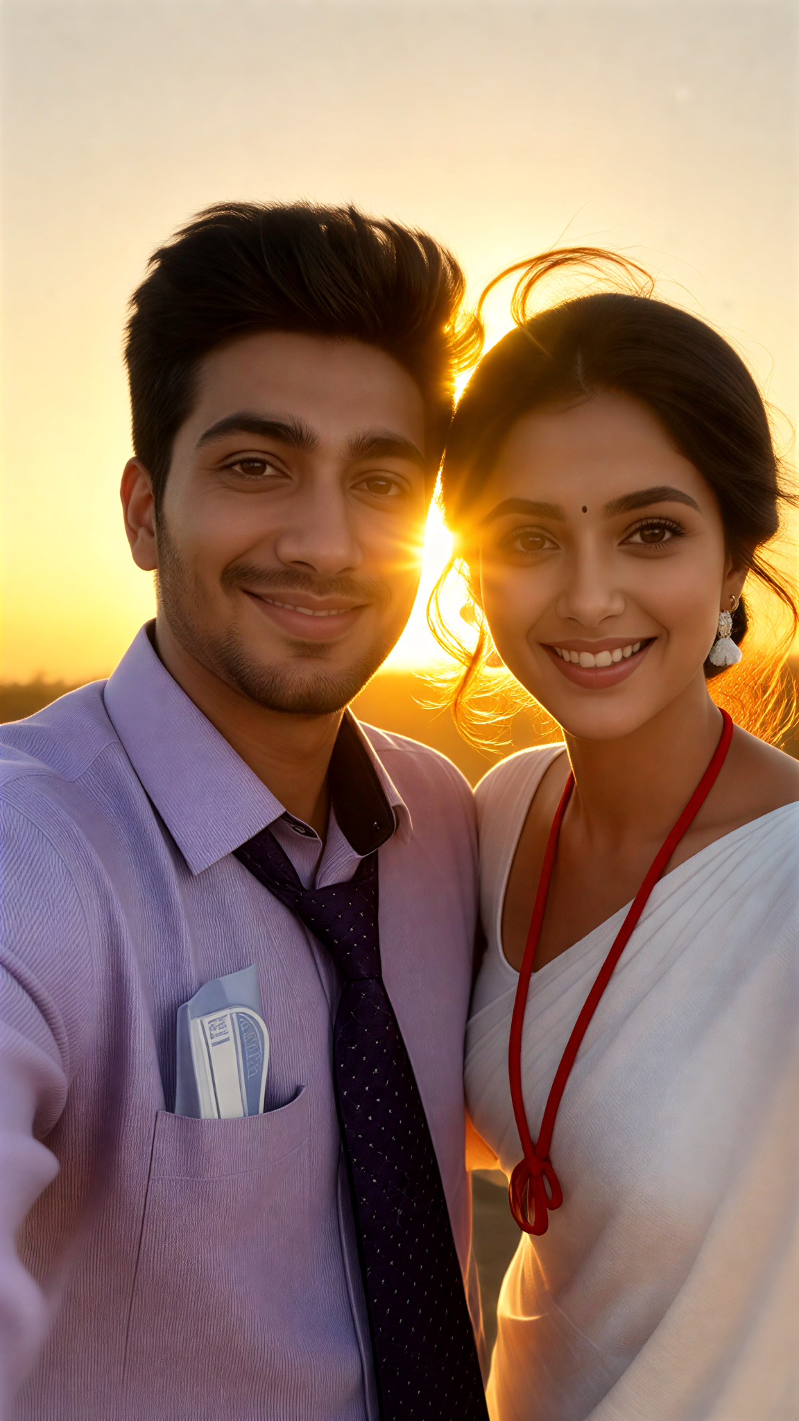 Golden Couple Selfie image
