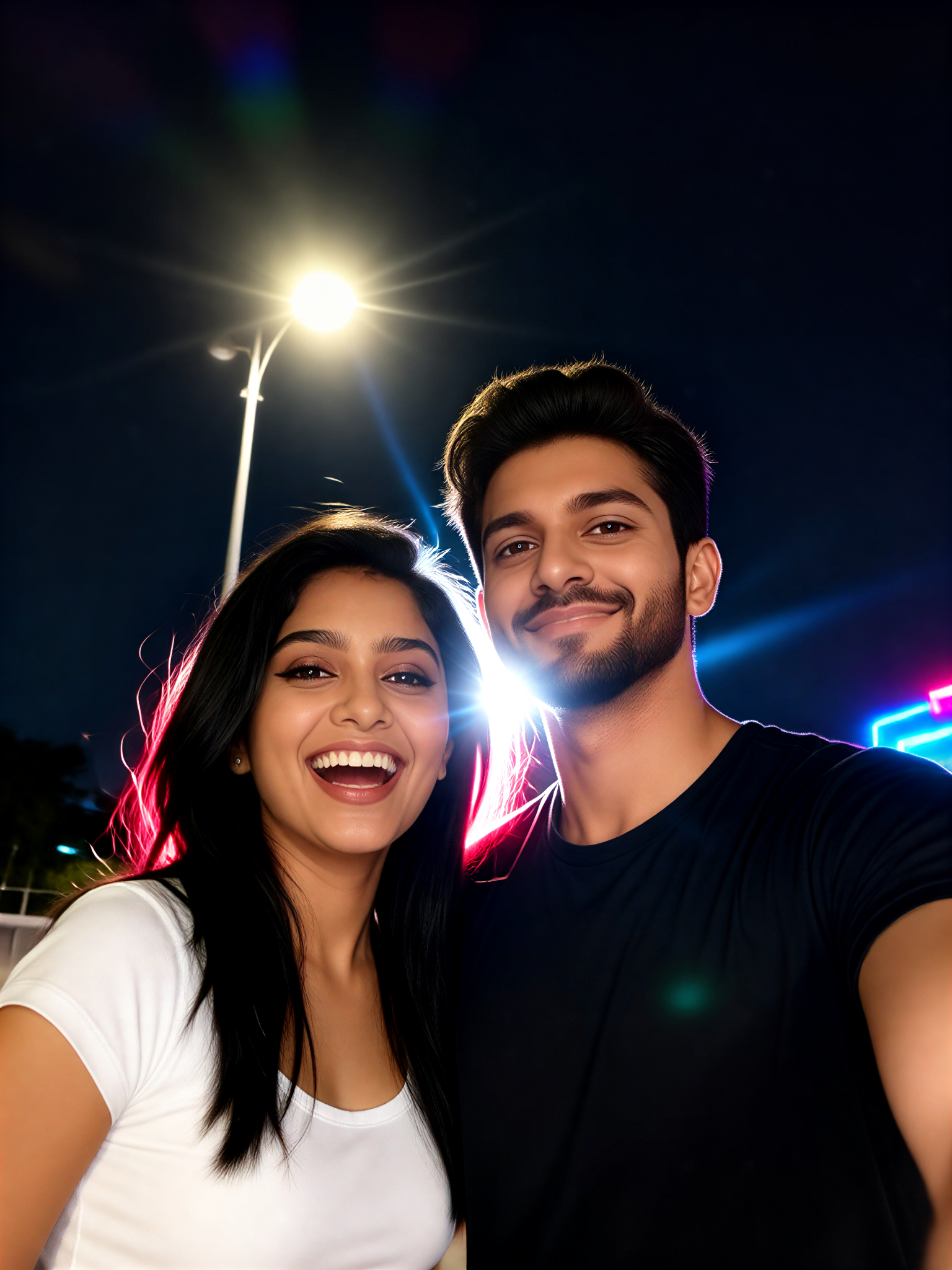 Happy Night Couple image