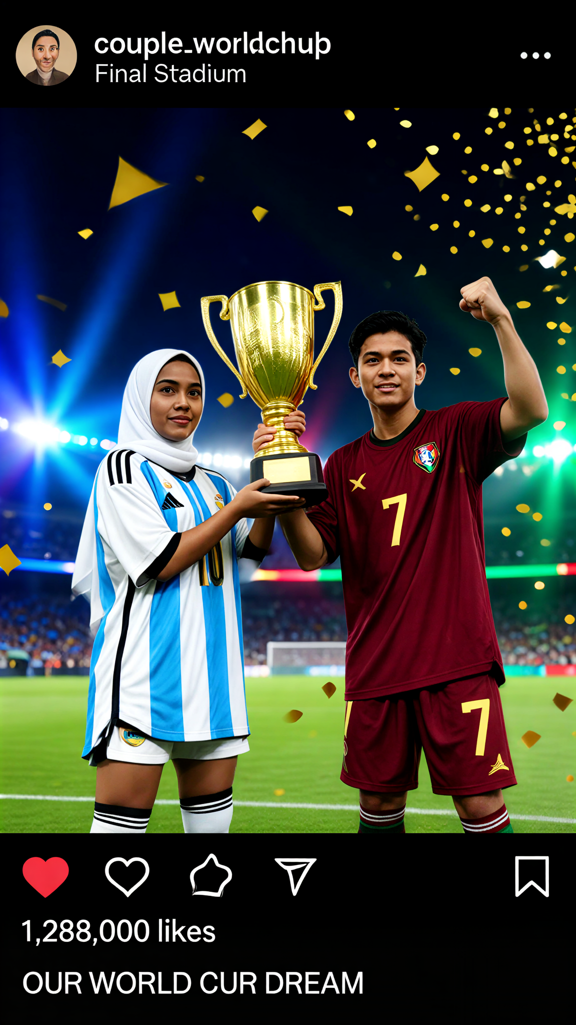 Couple Viral Trophy Post image