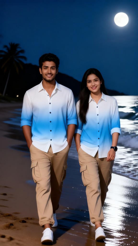 Shirt couple changing scene image
