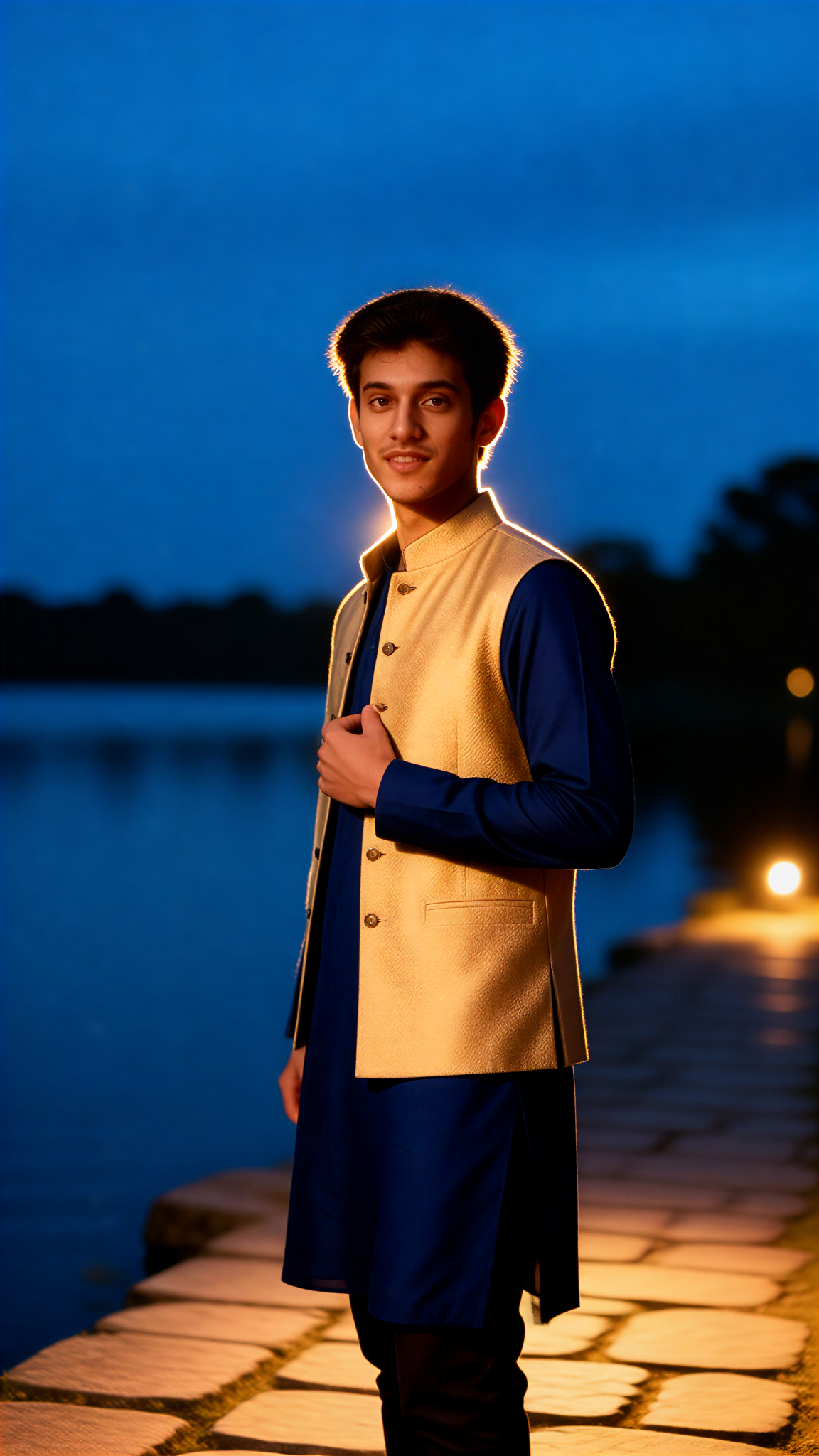 Blue Kurta Twilight image