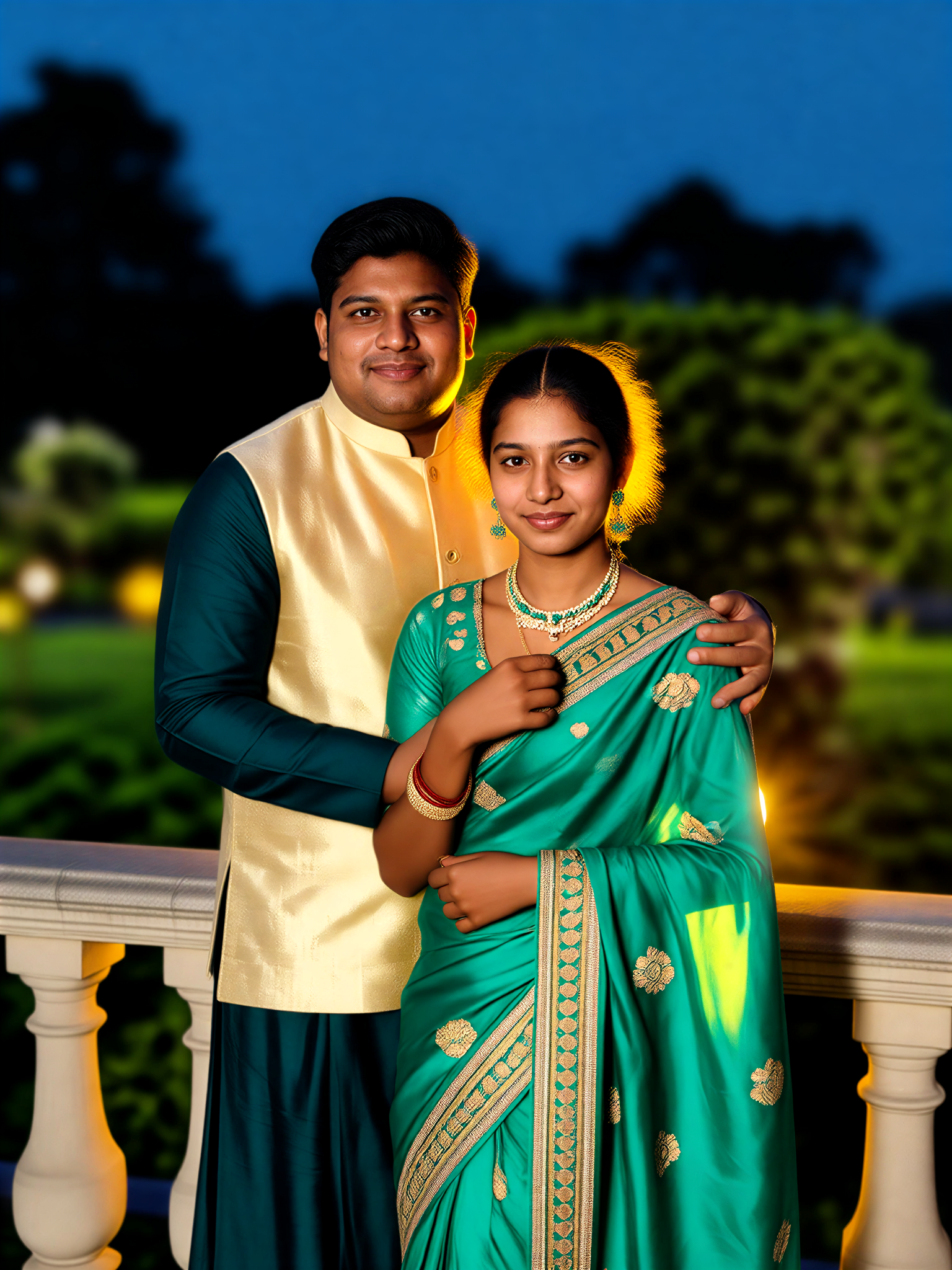 Emerald Garden Couple image