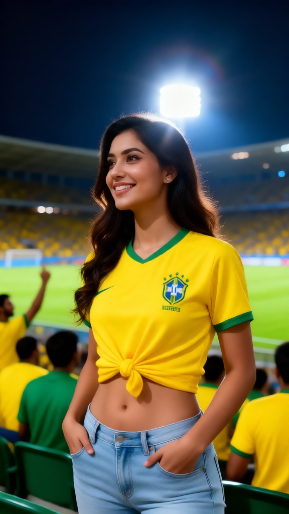  Her Love For Brazilian Football image