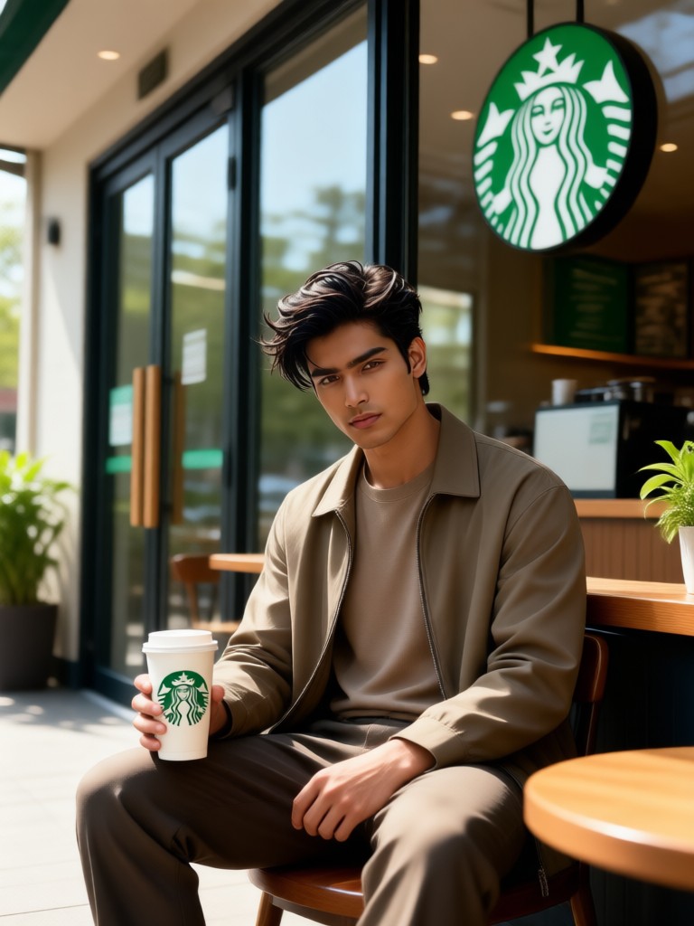 Leisurely coffee image