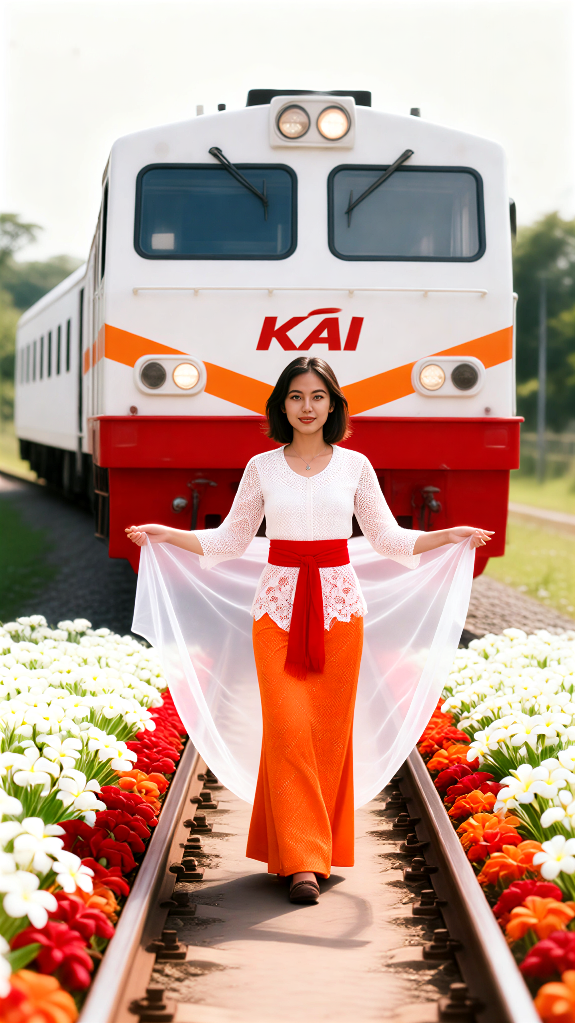 KAI White Orange Kebaya image