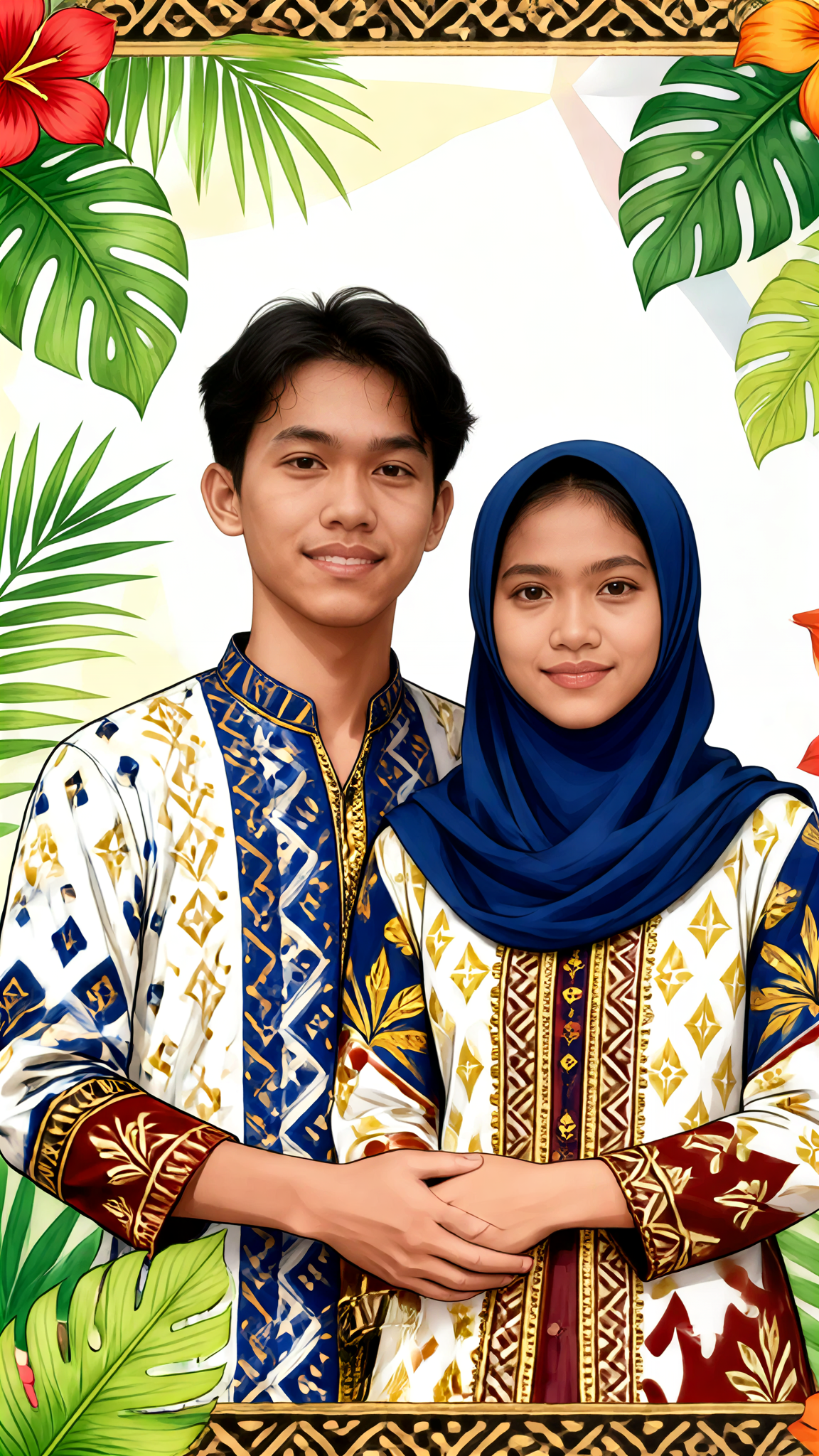 Batik Poster Couple image