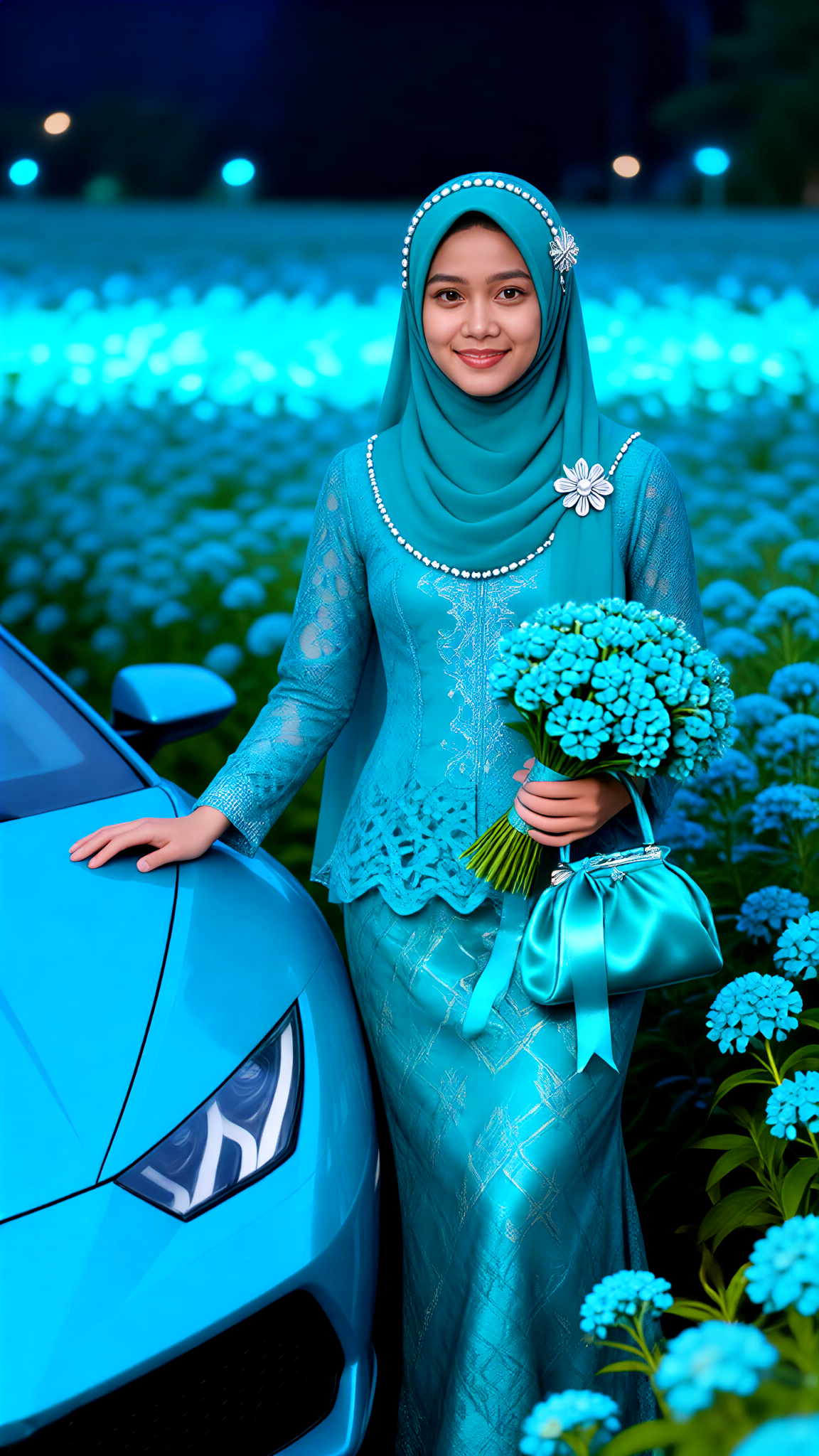 Peacock Hijab HiAce image