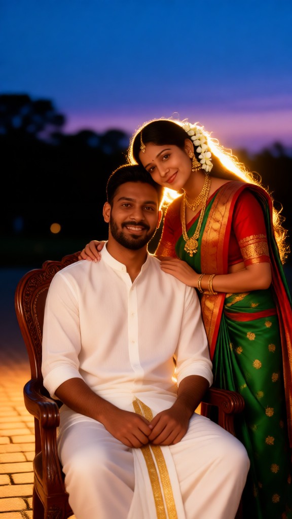 Backlit photo of traditional clothing image