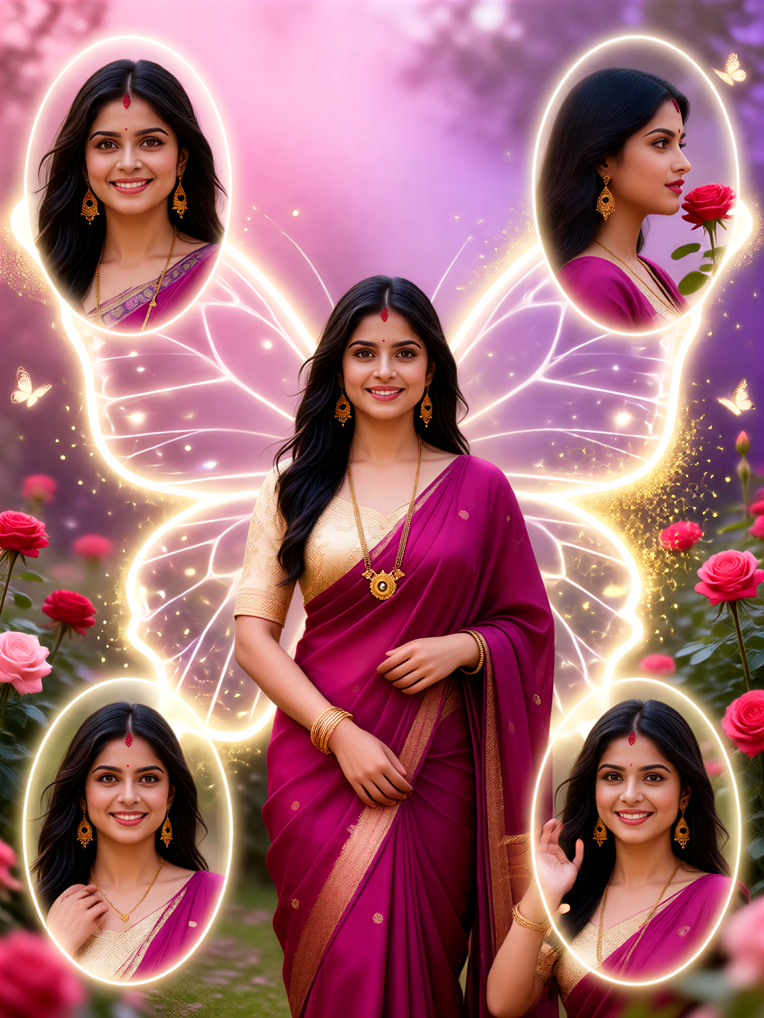 Saree Butterfly Flash Screen-13 image