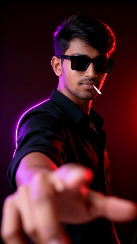 Night Neon Portrait image