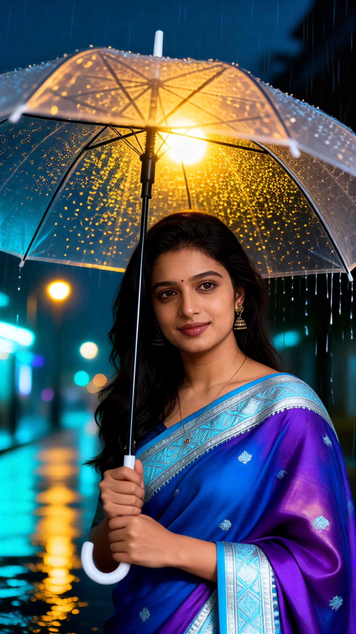 Indigo Violet Rain image