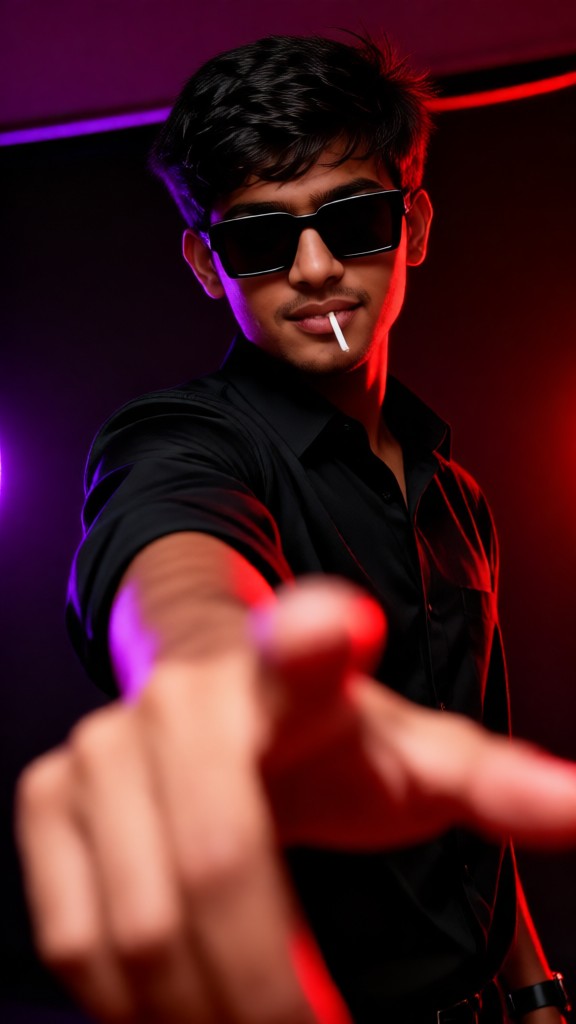 Night Neon Portrait-p image