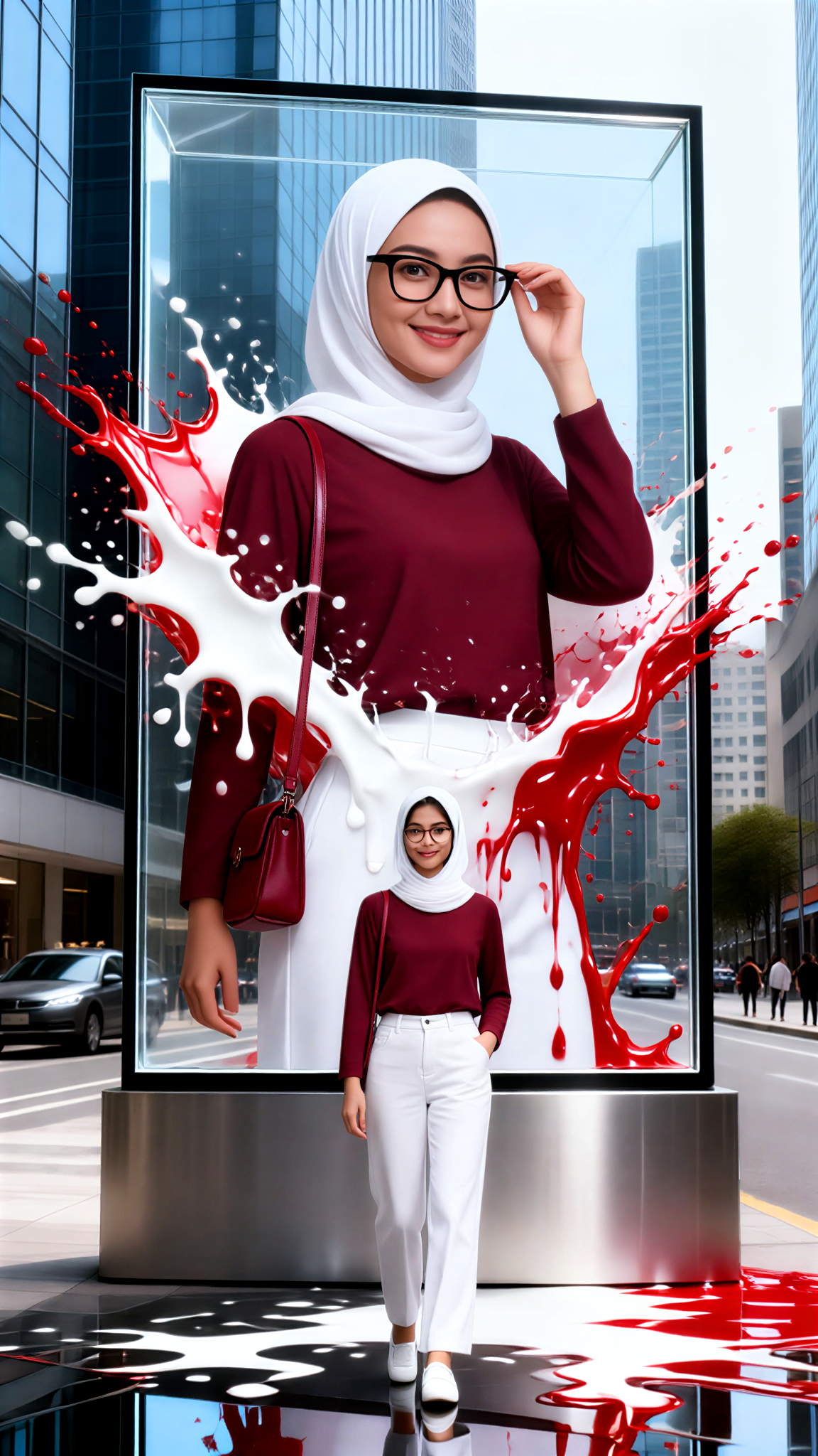 Glass Box Double Portrait-p image