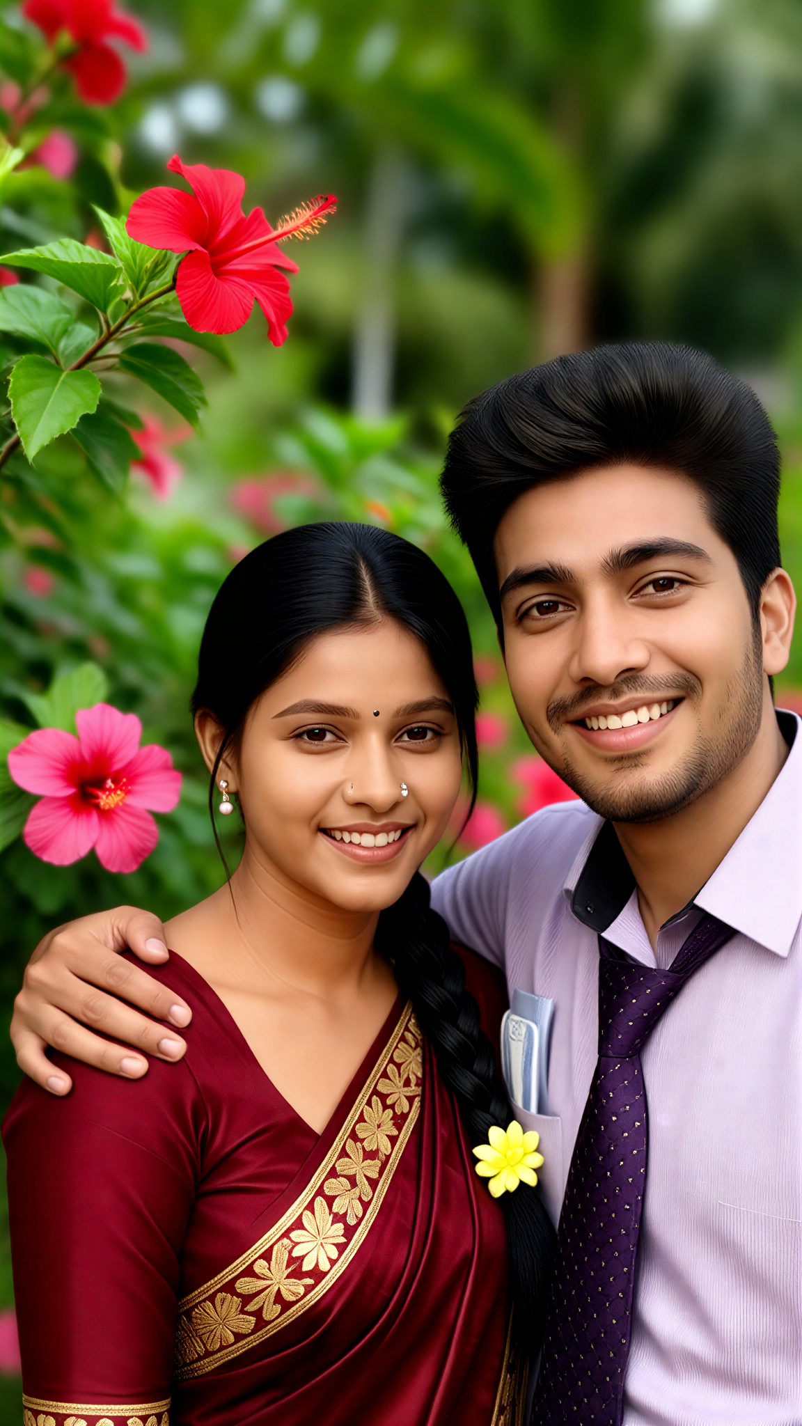 Hibiscus Close Couple image