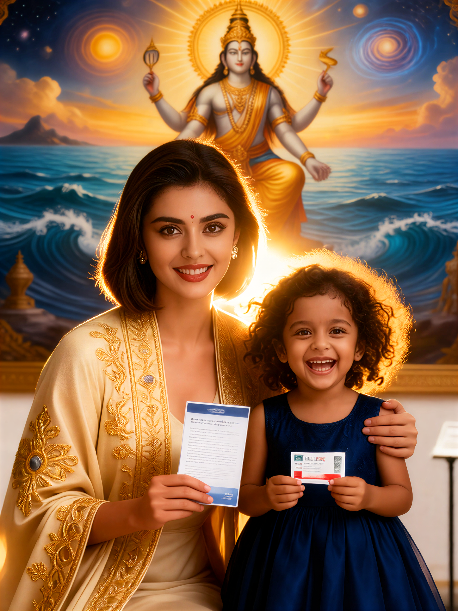 Vishnu Mother Son image