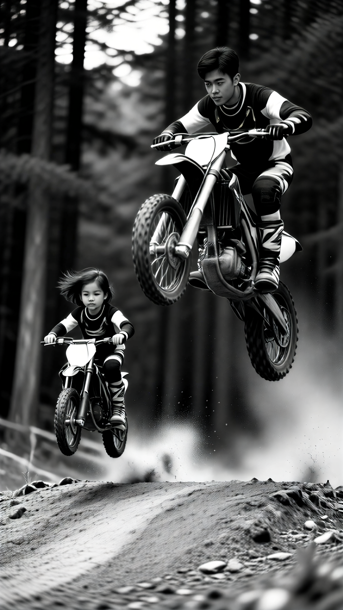 Family off-road dirt bike image