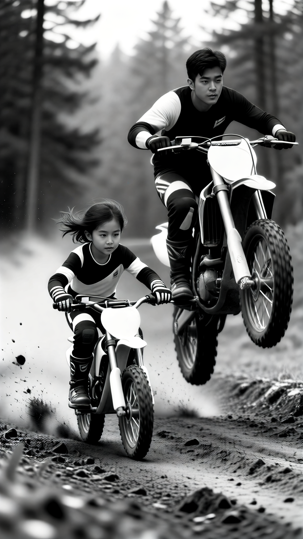 Family off-road dirt bike image