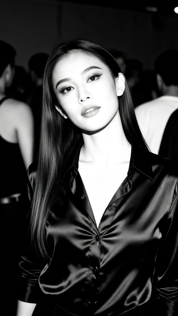Sexy Black & White Club Portrait image