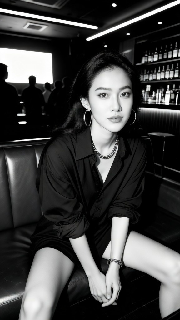Sexy Black & White Club Portrait-02 image