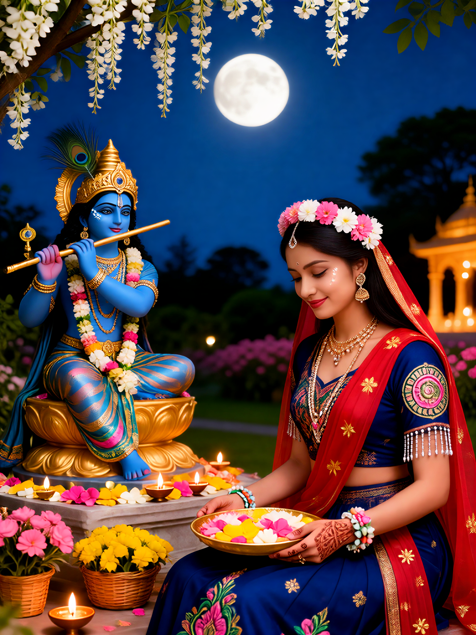 Krishna devotional portrait-7 image