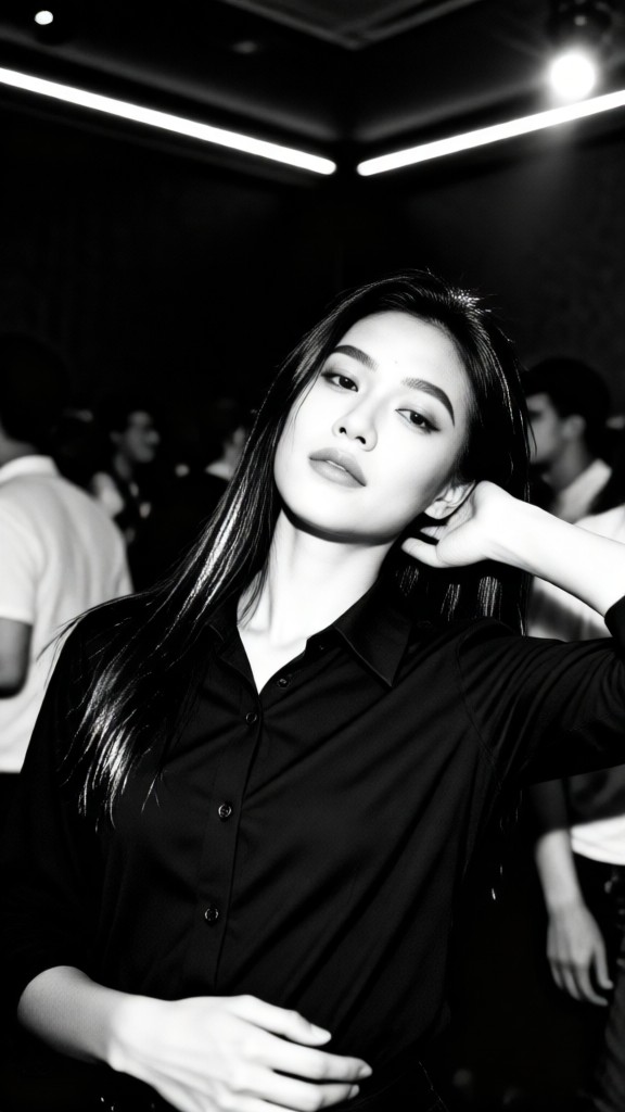 Sexy Black & White Club Portrait-04 image