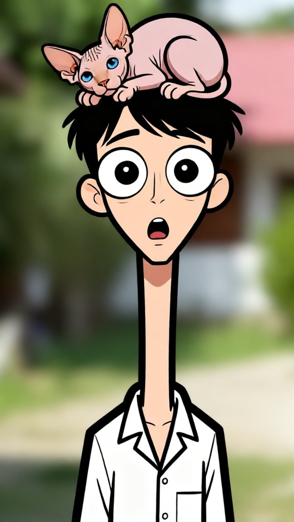 Human and pet cartoon characters image
