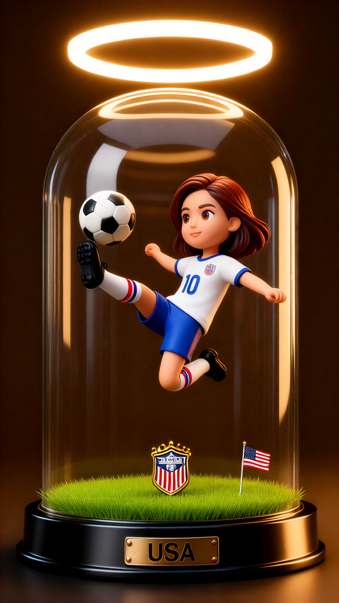 Girls' soccer figure - USA image
