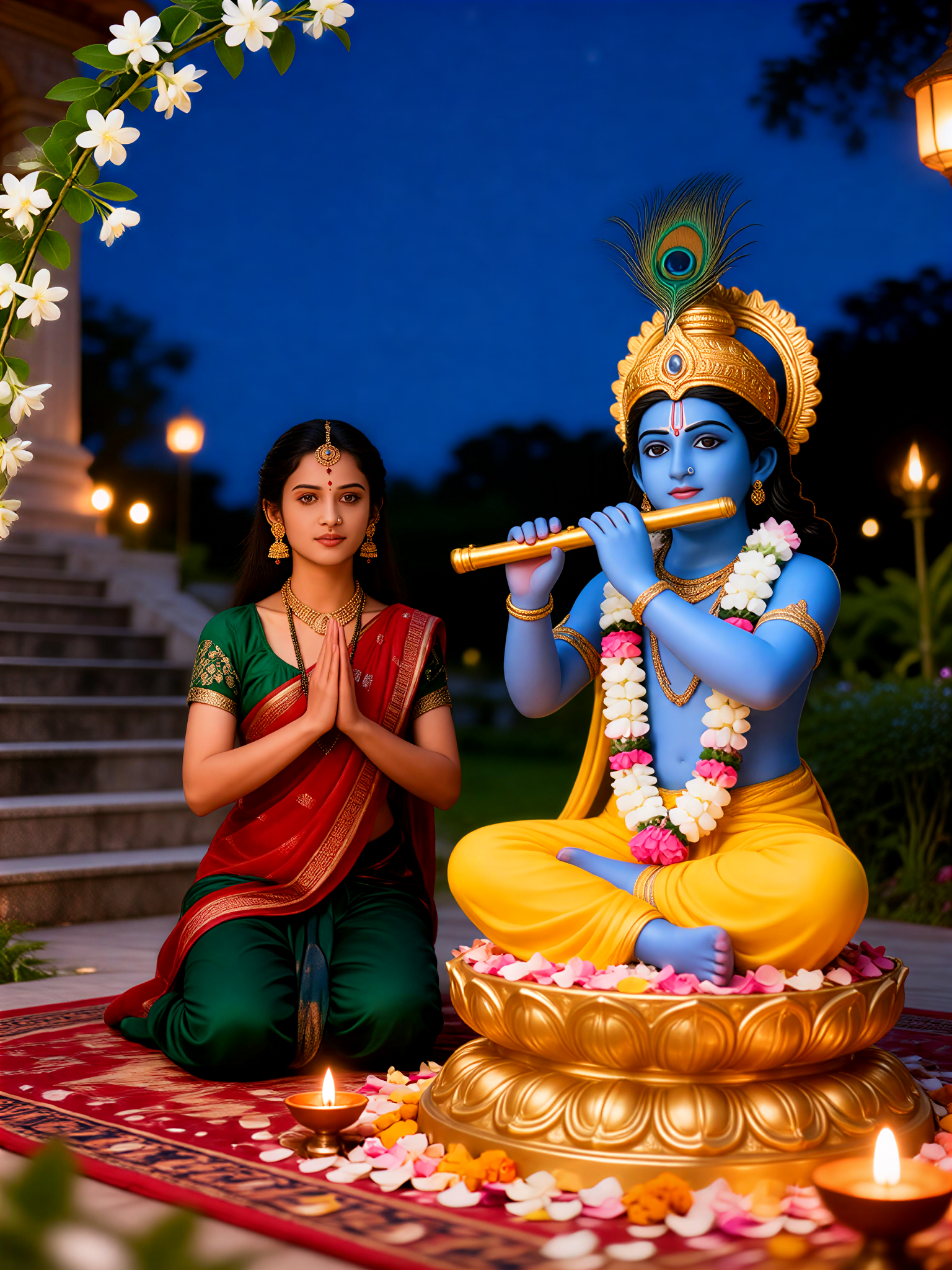 Krishna devotional portrait-14 image