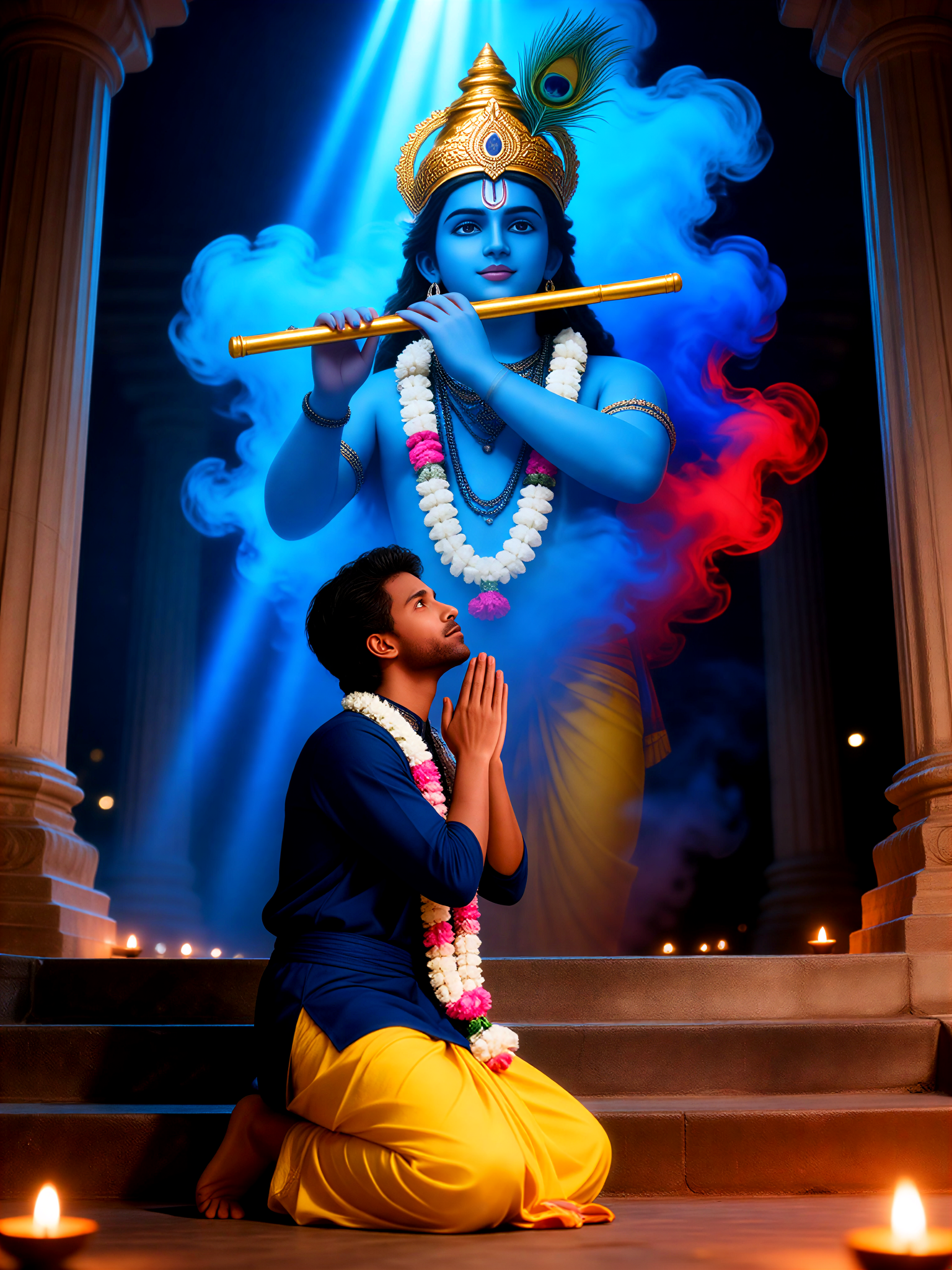 Krishna devotional portrait-16 image