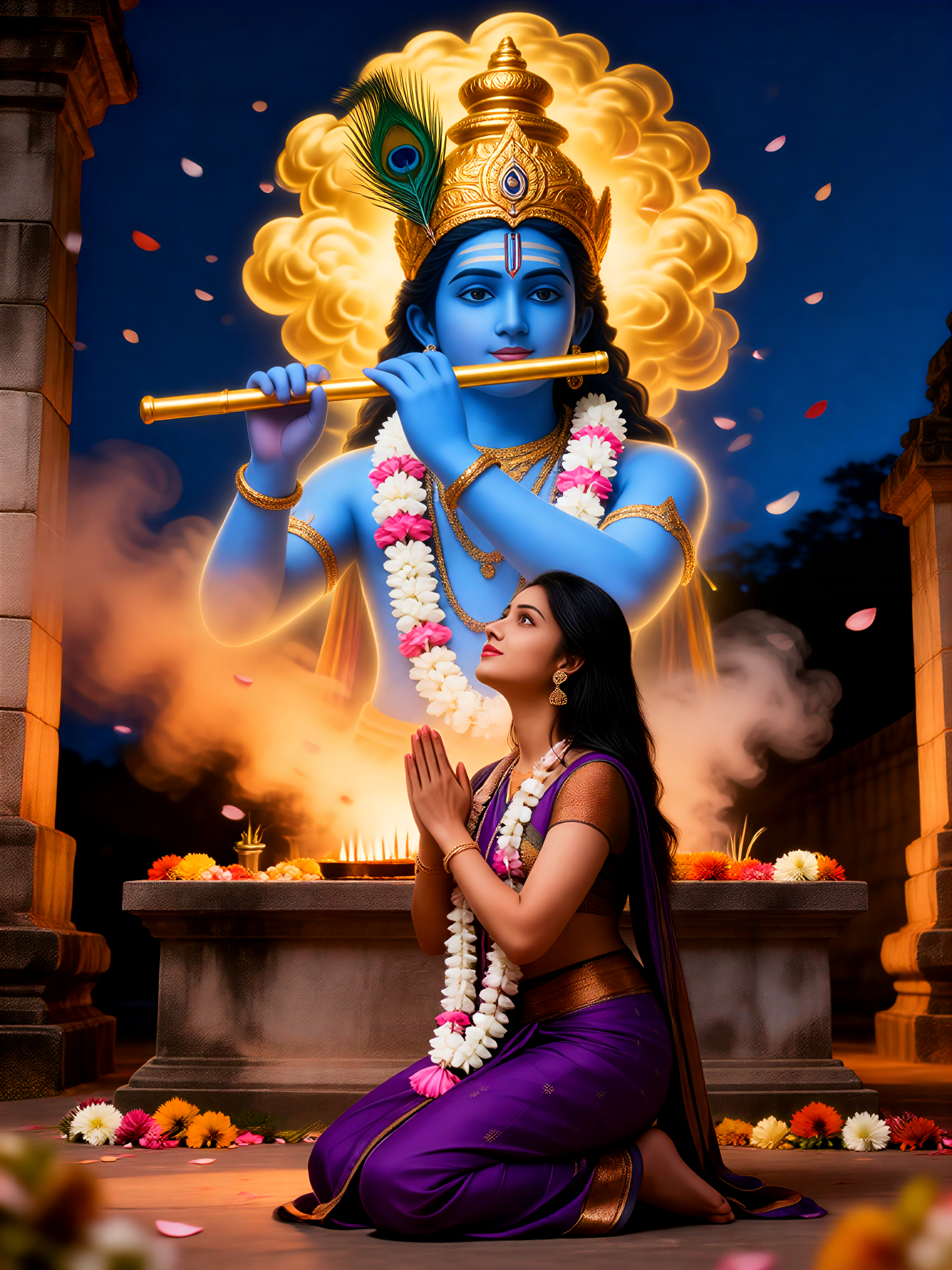 Krishna devotional portrait-18 image
