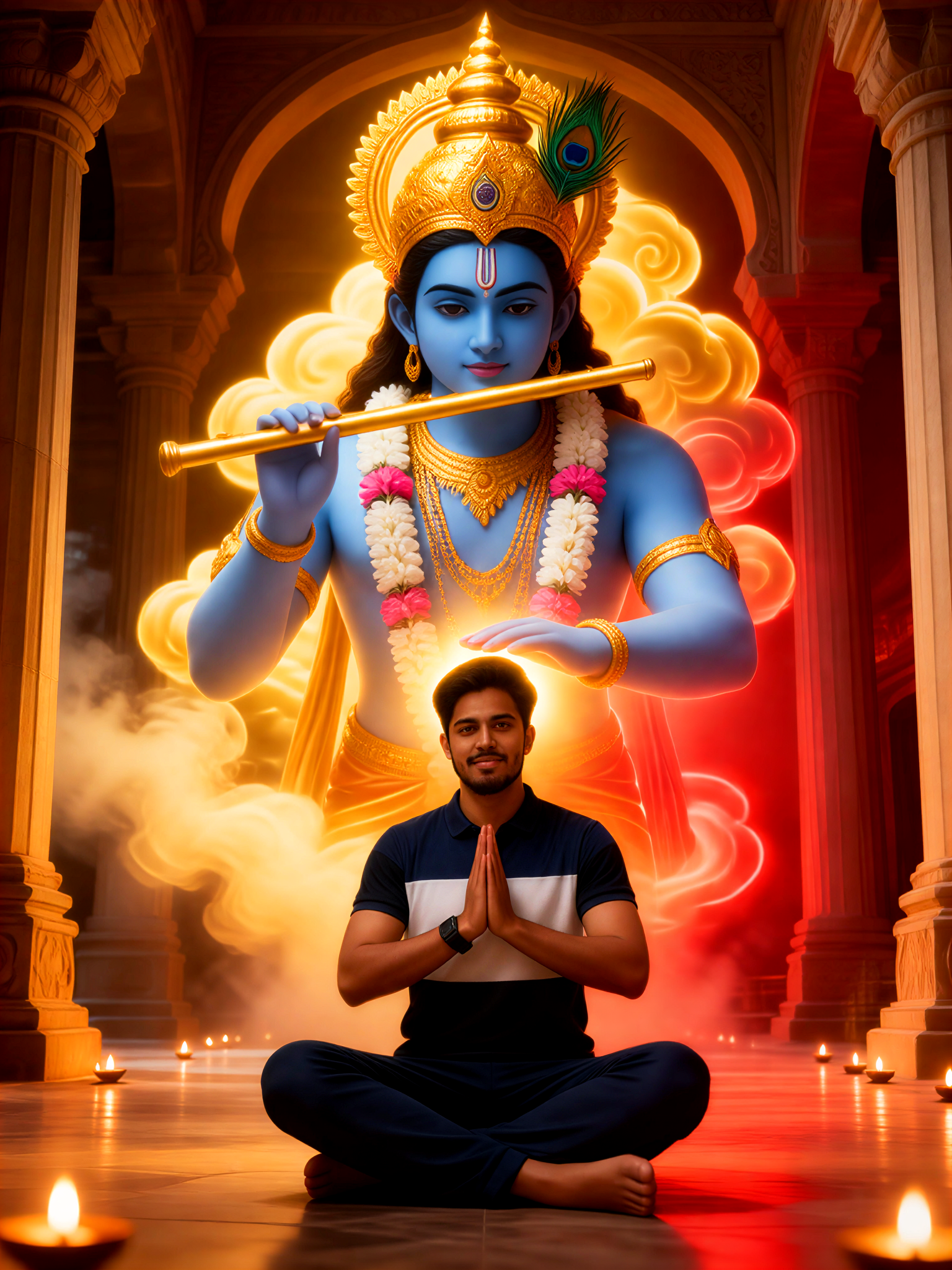 Krishna devotional portrait-20 image