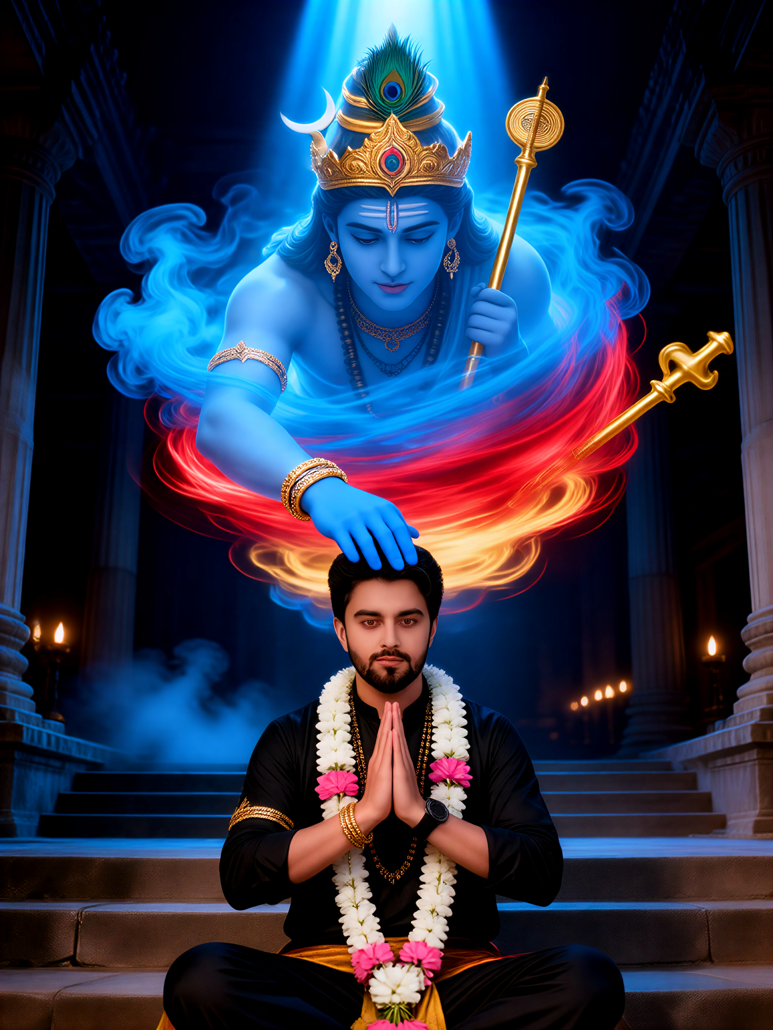 Krishna devotional portrait-21 image