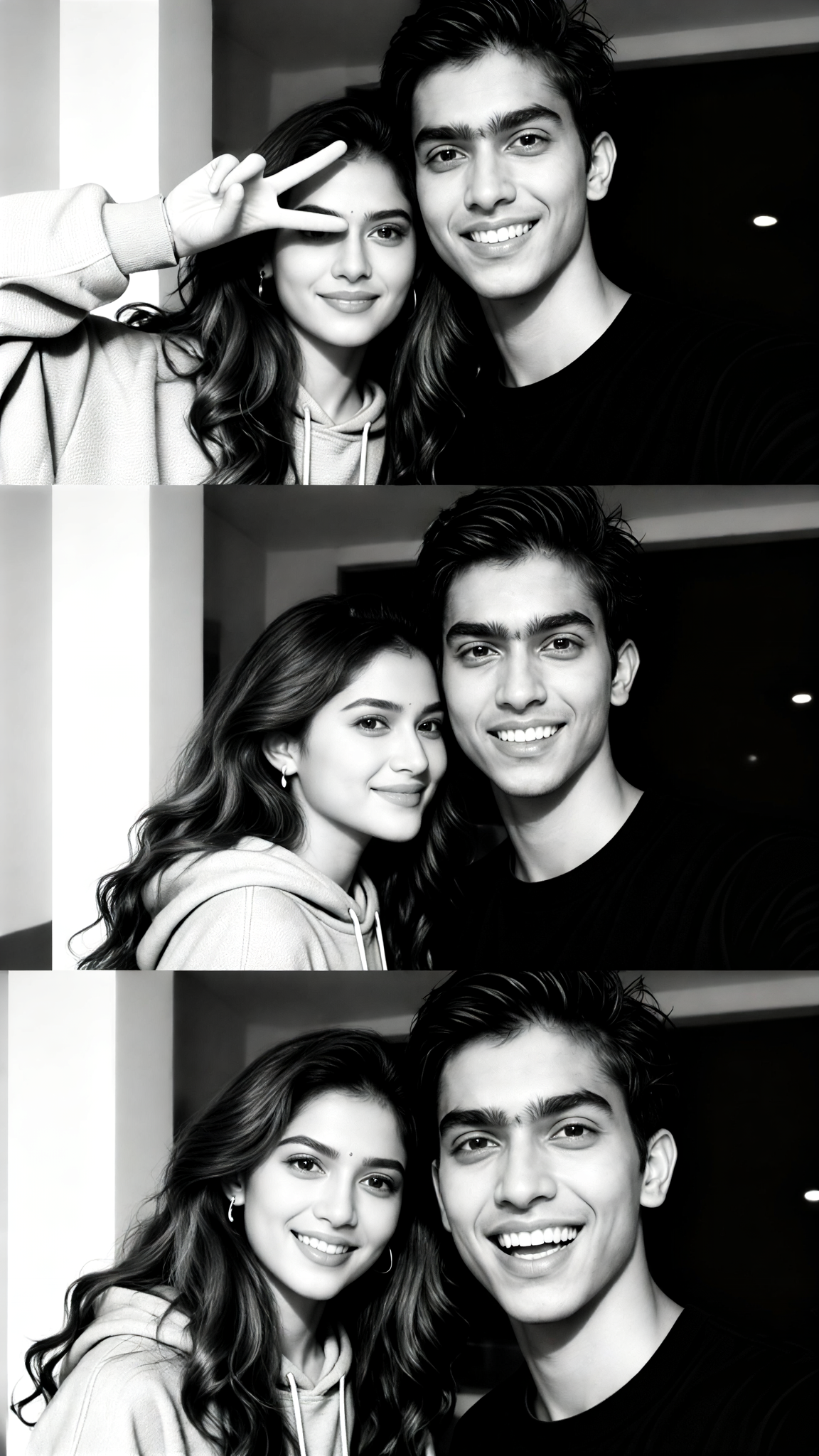 Three Photos of a Couple image