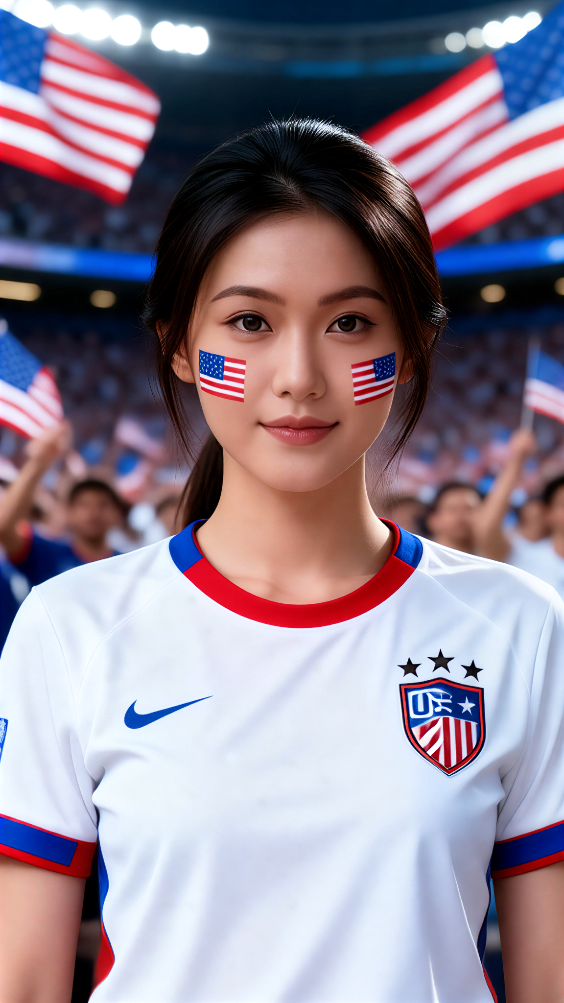 female football fan image