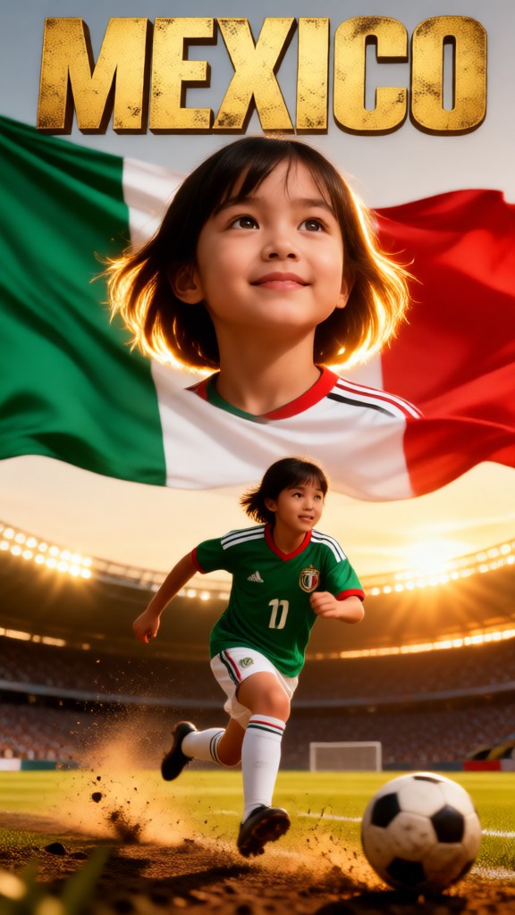 Mexico charging with the football image