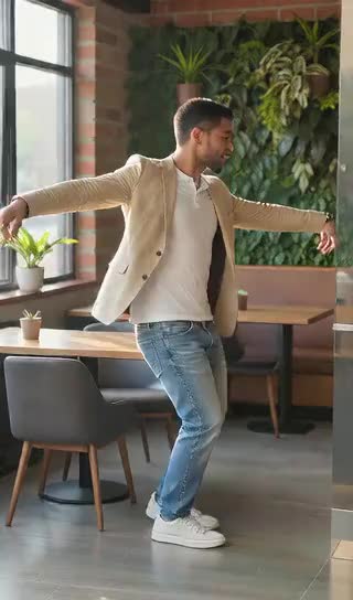 Single person abstract dance image