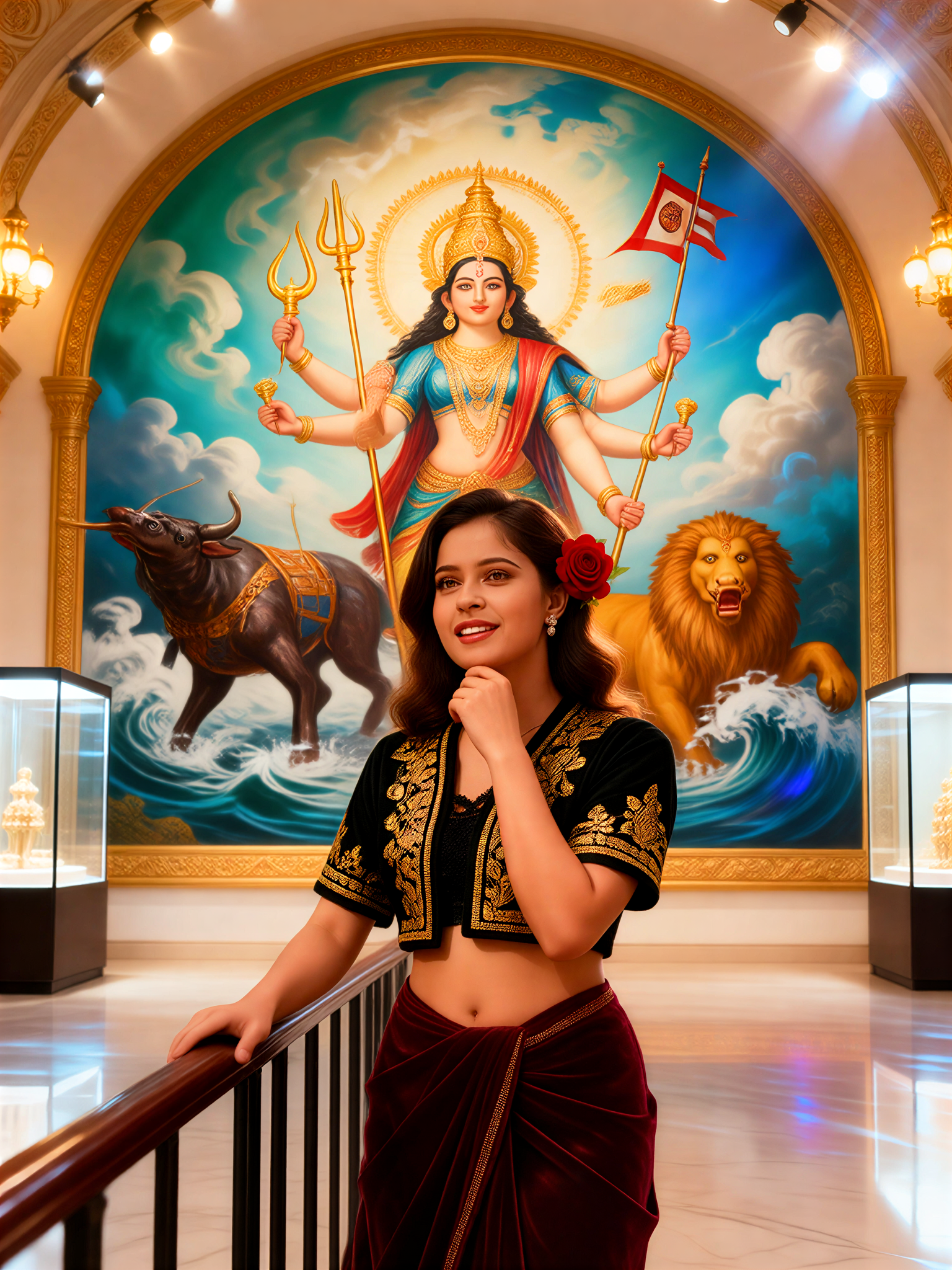 Indian Mythology Gallery - Durga Goddess Gazes image