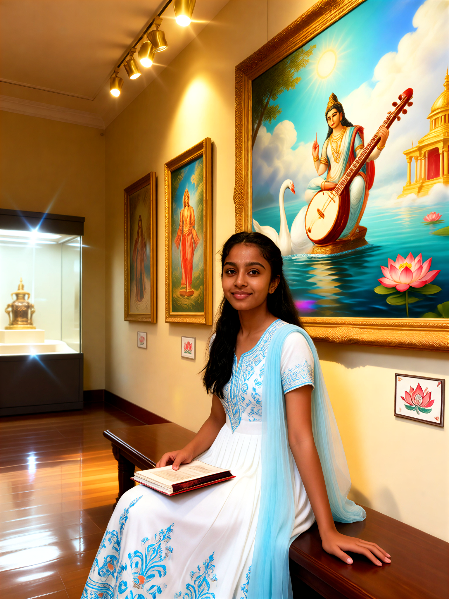 Indian Mythology Gallery · Saraswati Chair image