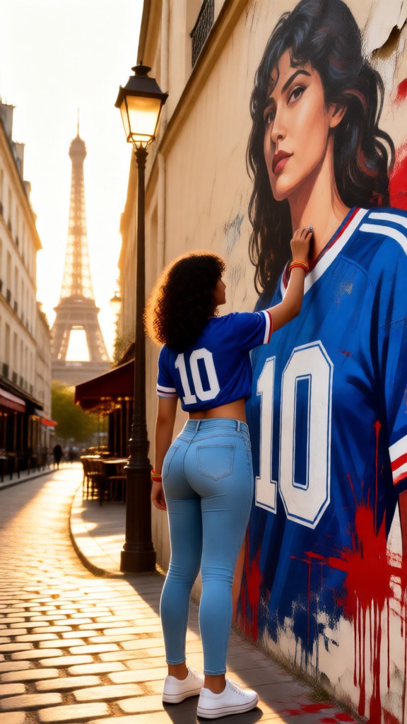 Wall Mural of Girls in Jeans image