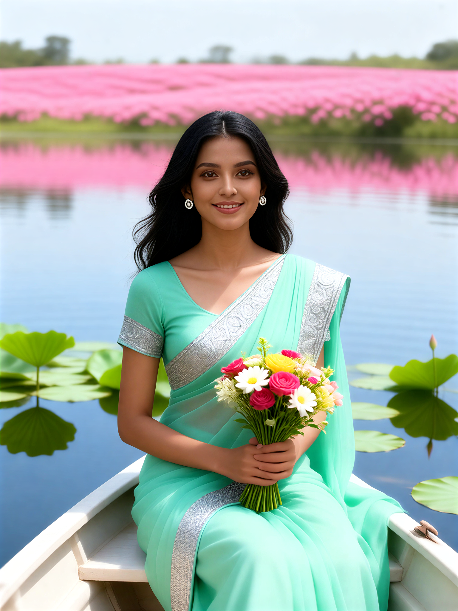 Flower Field Lake image