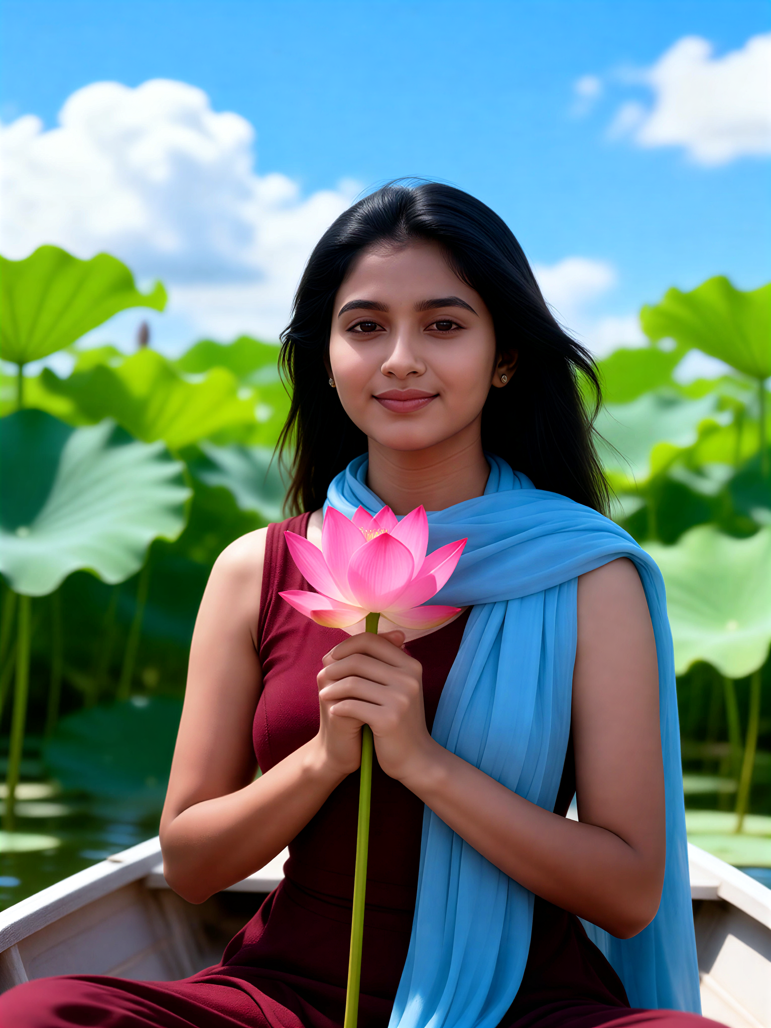 Pink Lotus Closeup image