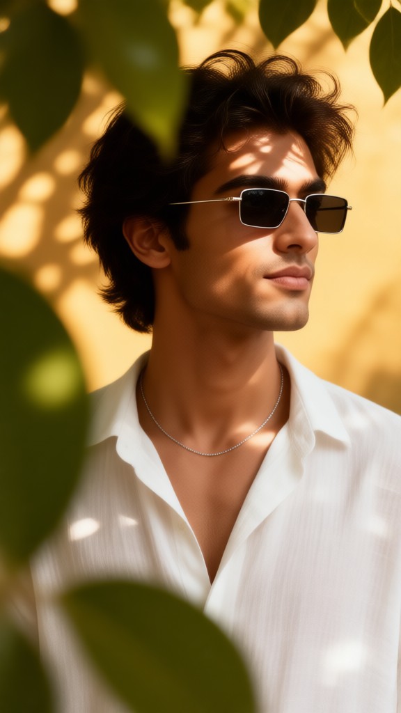 Aesthetic men's portrait image