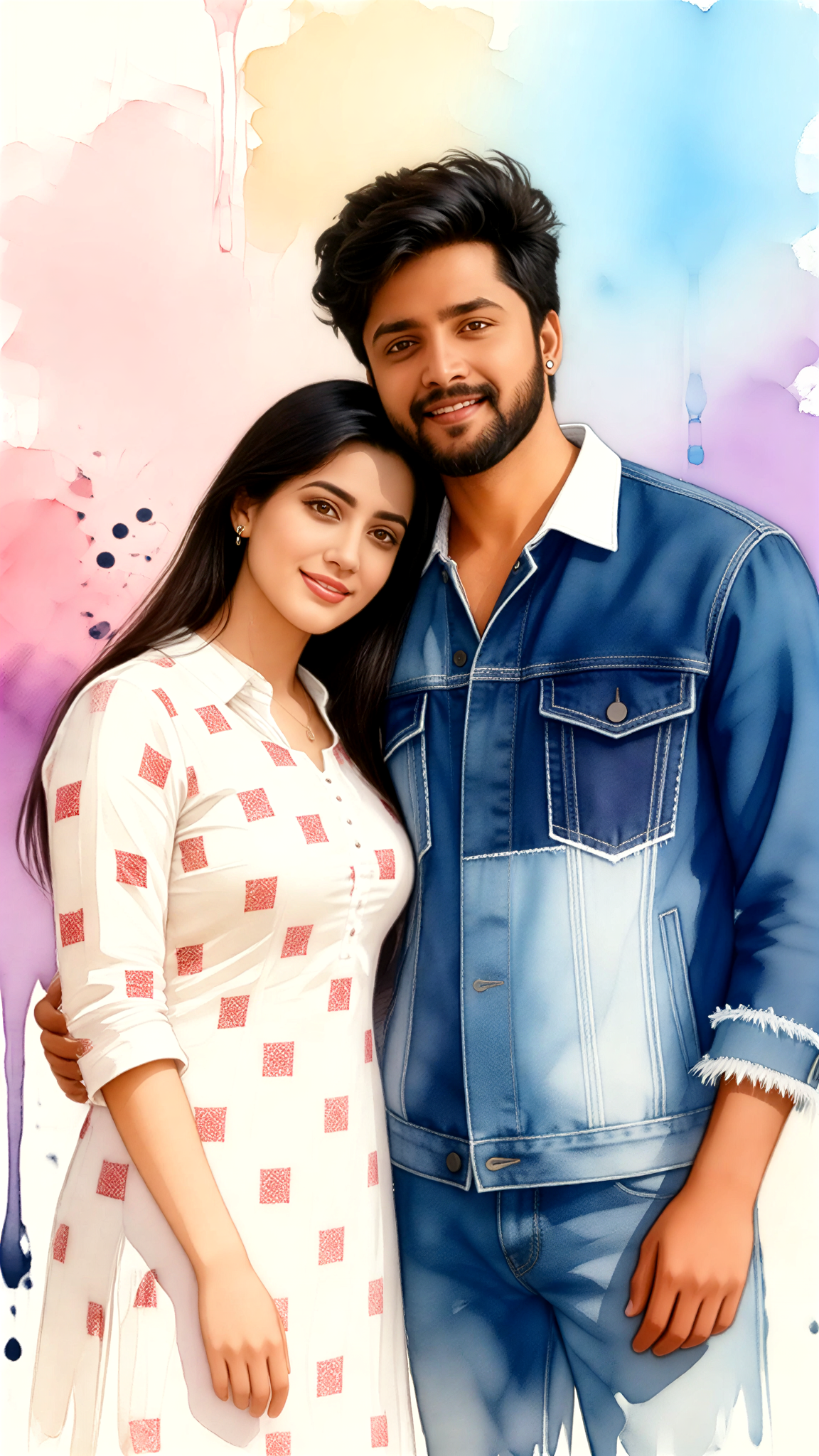 Watercolor Couple image