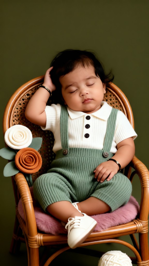 Fashion kid portrait image