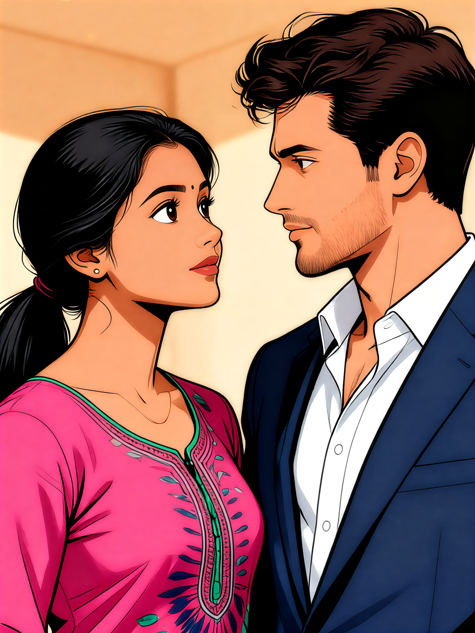 Couple Eye Contact image