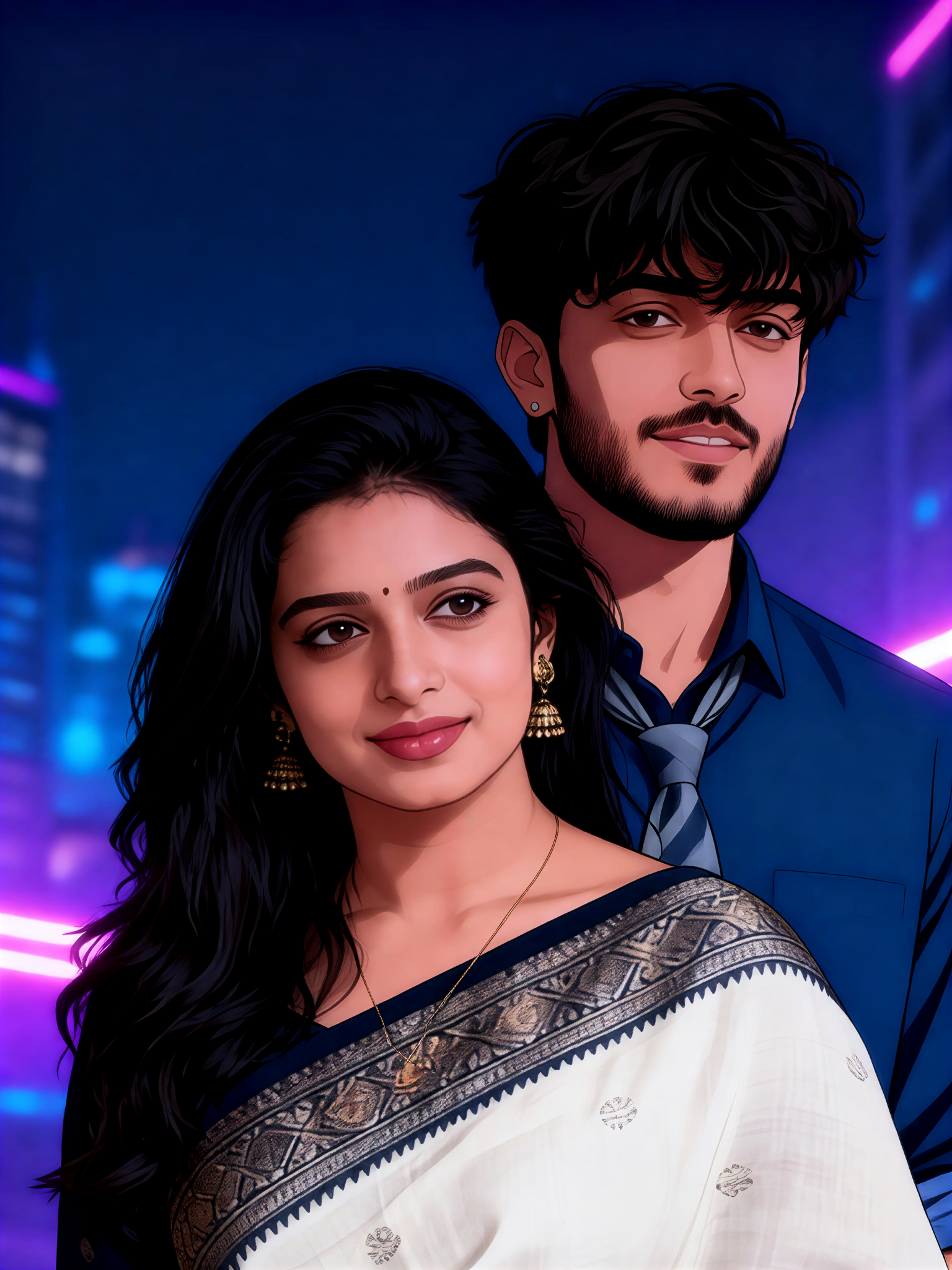 Cinematic Anime Couple image